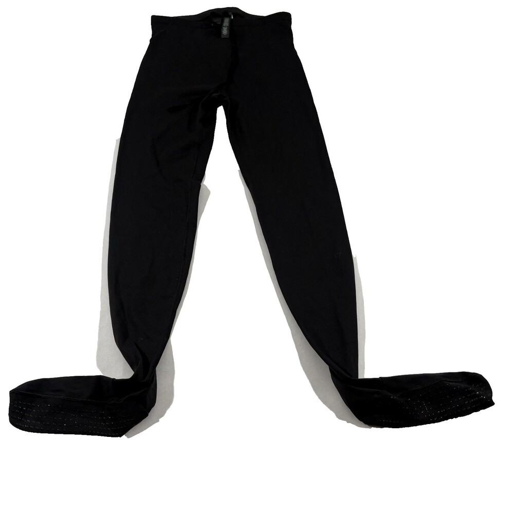 NikeSKIMS Matte Womens High Waist Footsie Grip Leggings BO-LEG-8617W Black Sz S